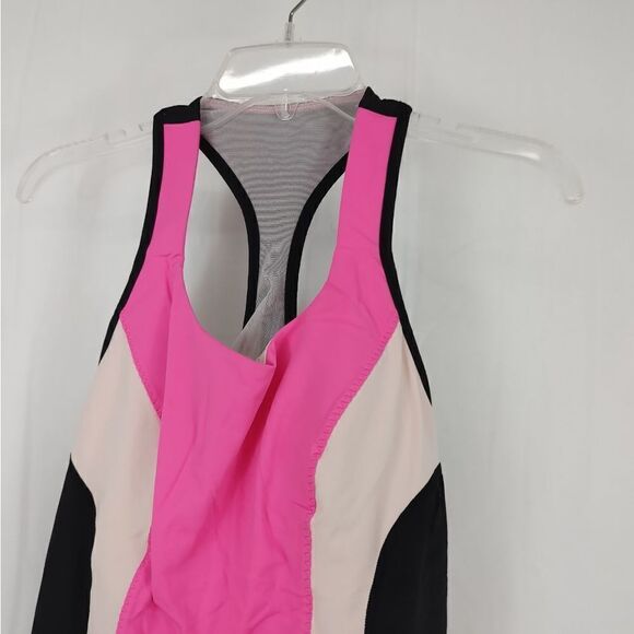 Lululemon Cardio Kick Racerback Tank Top Built Bra Pink Black Womens Size 10.
Ar - Picture 5 of 9